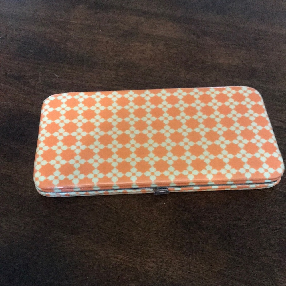 Orange compact wallet